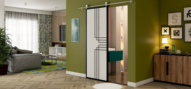 sliding bathroom door installation in San Diego